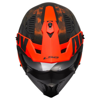 LS2 Drifter Gas Grey Orange OF606