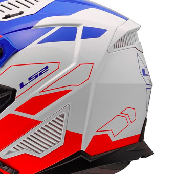 LS2 Drifter Trek White Blue Red OF606