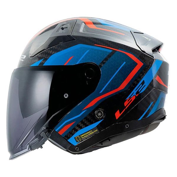 LS2 Infinity II C Urus Blue Red OF603