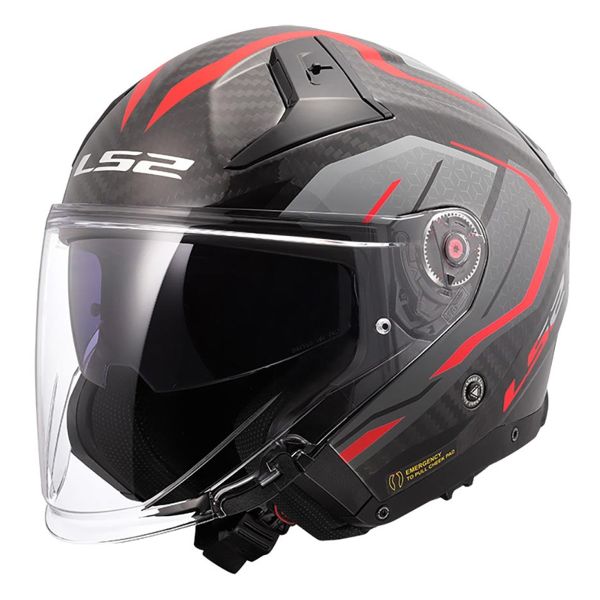 Casque Jet LS2 Infinity II C Urus Red OF603