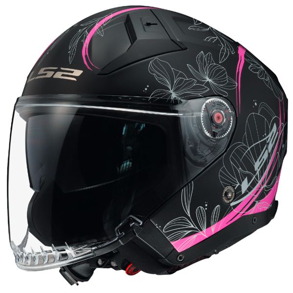 Casque Jet LS2 Infinity II Lotus Matt Pink OF603 Casque Jet LS2 Infinity II Lotus Matt Pink OF603