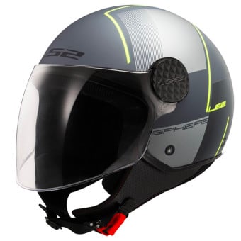 Casque Jet LS2 Sphere Lux II Firm Matt Black Titanium OF558 Casque Jet LS2 Sphere Lux II Firm Matt Black Titanium OF558
