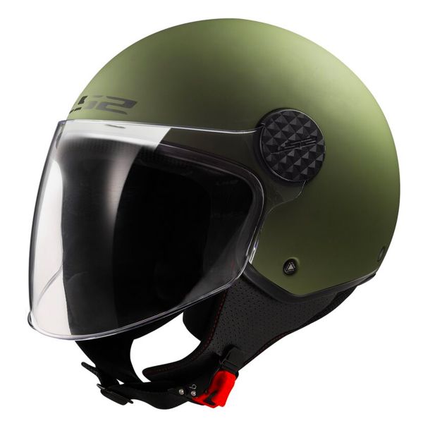 Casque Jet LS2 Sphere II Solid Matt Military Green OF558