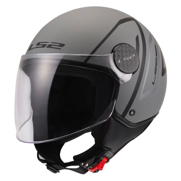 Casque Jet LS2 Sphere Lux II Minim Black Grey OF558