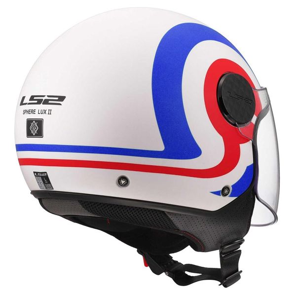 LS2 Sphere Lux II Urby White Blue Red OF558