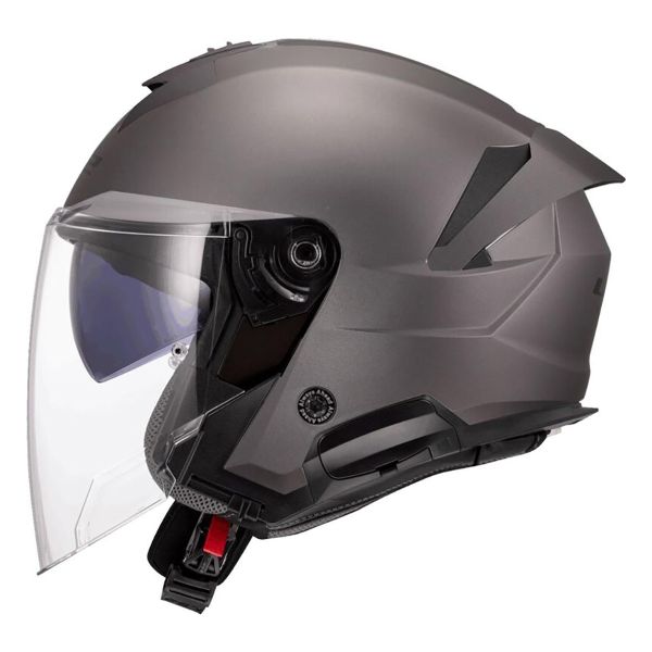 Casque Jet LS2 Verso II Solid Matt Ttanium OF618