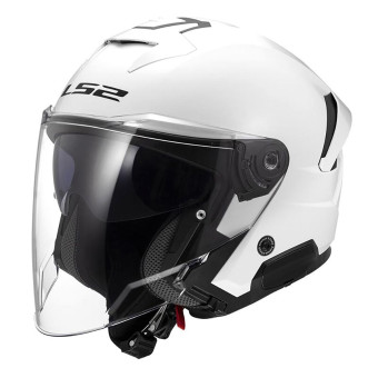 Casque Jet LS2 Verso II Solid White OF618