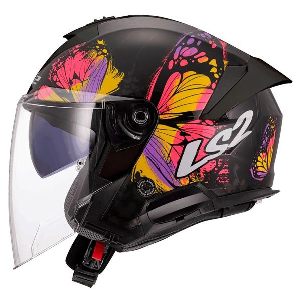 Casque Jet LS2 Verso II Wingz Black Yellow OF618