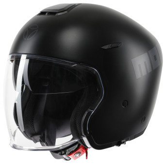 Casque Jet Momo Design Aero Matt Black Dark Grey Casque Jet Momo Design Aero Matt Black Dark Grey