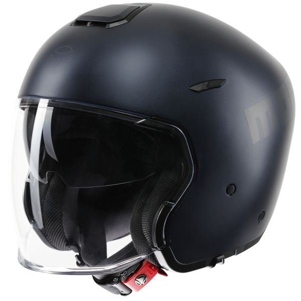 Casque Jet Momo Design Aero Matt Deep Blue Anthracite