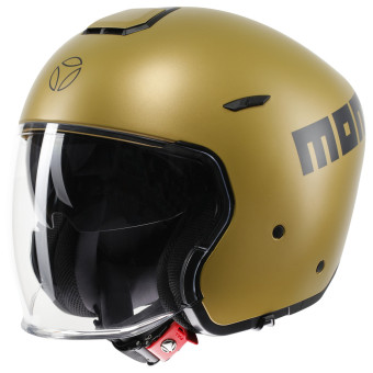 Casque Jet Momo Design Aero Matt Gold Dark Grey Casque Jet Momo Design Aero Matt Gold Dark Grey