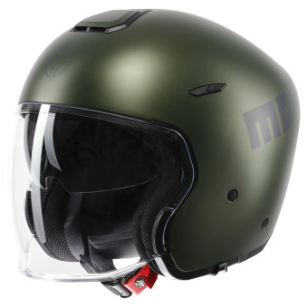 Casque Jet Momo Design Aero Matt Military Green Anthracite Casque Jet Momo Design Aero Matt Military Green Anthracite