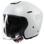 Casque Jet Momo Design Aero Matt Pearl White Grey