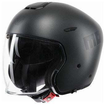 Casque Jet Momo Design Aero Matt Titanium Anthracite Casque Jet Momo Design Aero Matt Titanium Anthracite