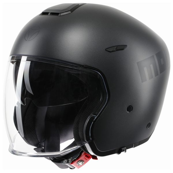 Casque Jet Momo Design Aero Matt Titanium Anthracite