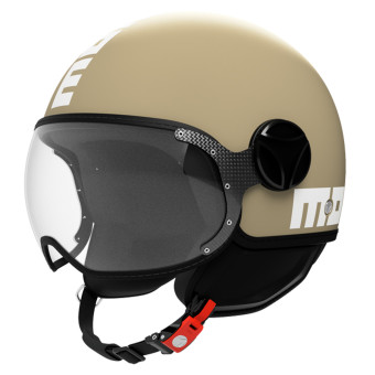 Casque Jet Momo Design FGTR Classic Candy Matt Malted Milk White