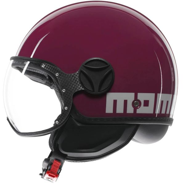 Casque Jet Momo Design FGTR Classic Candy Purple White