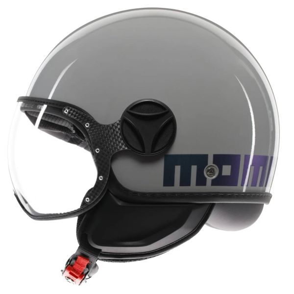 Casque Jet Momo Design FGTR Classic Flip Blue Fushia