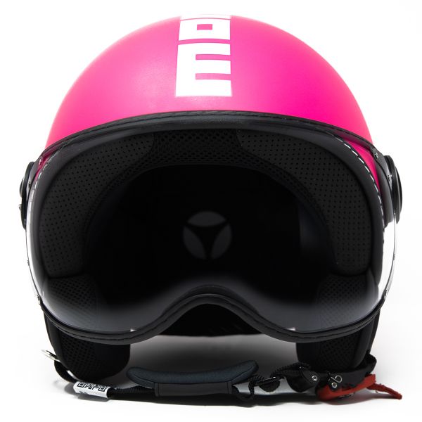 Casque Jet Momo Design FGTR Classic Fuschia Metal White