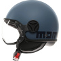 Casque Jet Momo Design FGTR Classic Matt Dusty Blue