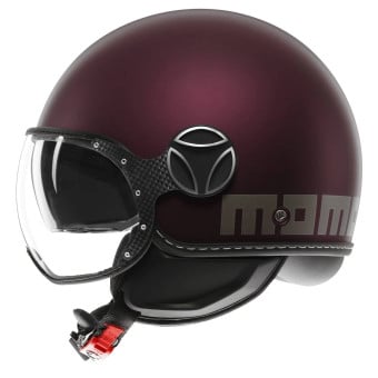 Casque Jet Momo Design FGTR Evo Matt Amarena Silver Casque Jet Momo Design FGTR Evo Matt Amarena Silver