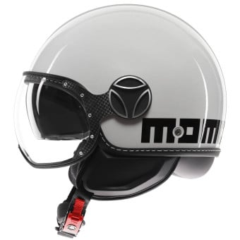 Casque Jet Momo Design FGTR Evo White Quartz Black Casque Jet Momo Design FGTR Evo White Quartz Black