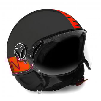 Casque Jet Momo Design FGTR Fluo Matt Black Red Fluo Casque Jet Momo Design FGTR Fluo Matt Black Red Fluo