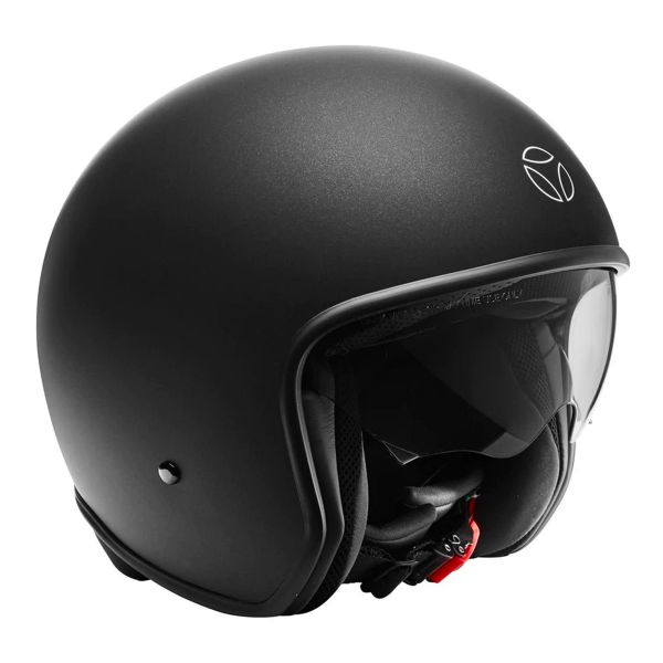 Casque Jet Momo Design Zero Pure Matt Black Silver