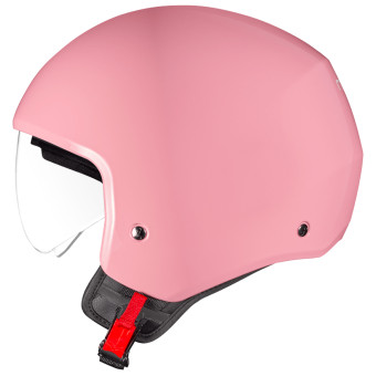 Casque de moto rose pour filles et femmes - Boucle à dégagement rapide et  visière