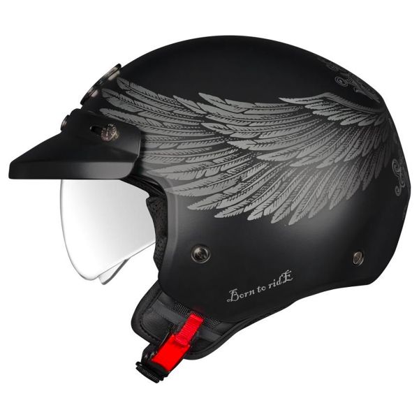 Casque Jet Nexx Y.10 Eagle Rider Black Grey Matt Casque Jet Nexx Y.10 Eagle Rider Black Grey Matt