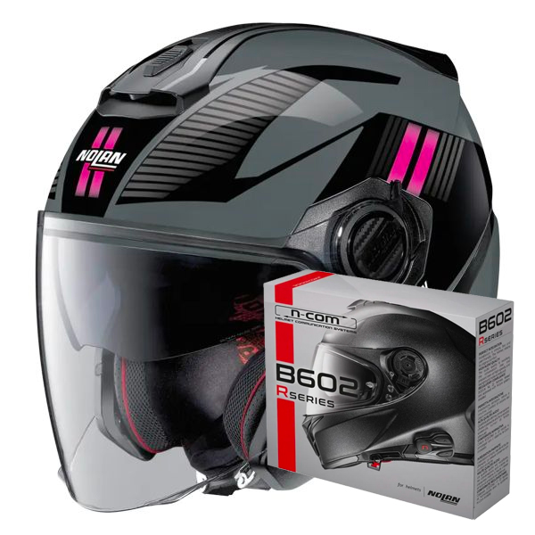 Casque Jet Nolan N40 5 Crosswalk N-Com 33 + Kit Bluetooth B602R