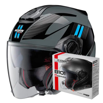 Casque Jet Nolan N40 5 Crosswalk N-Com 34 + Kit Bluetooth B101R