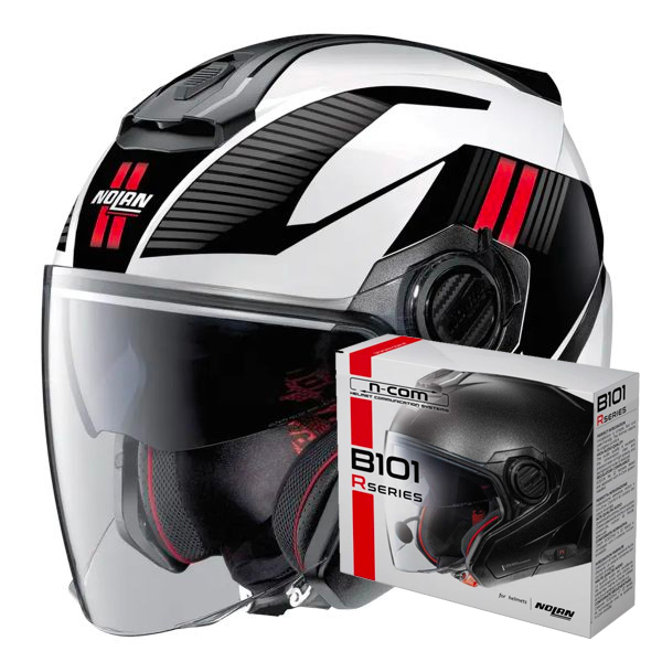 Casque Jet Nolan N40 5 Crosswalk N-Com 35 + Kit Bluetooth B101R