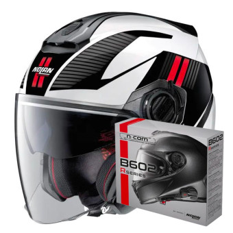 Casque Jet Nolan N40 5 Crosswalk N-Com 35 + Kit Bluetooth B602R