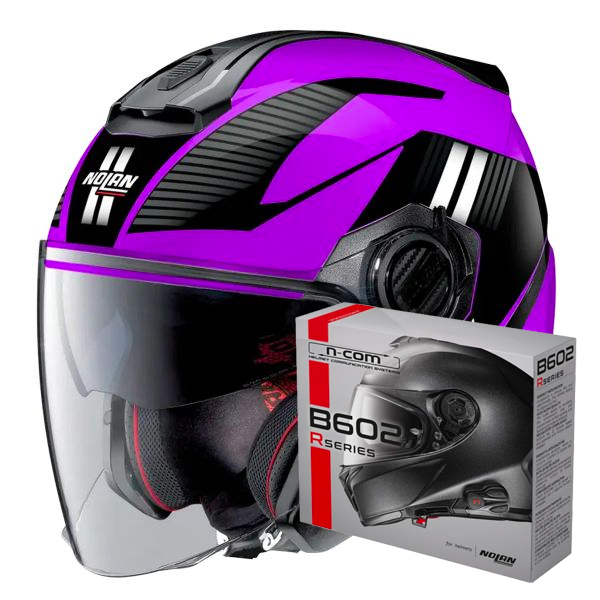 Casque Jet Nolan N40 5 Crosswalk N-Com 37 + Kit Bluetooth B602R