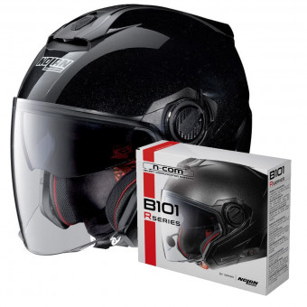 Casque Jet Nolan N40 5 Special N-Com Black 12 + Kit Bluetooth B101R