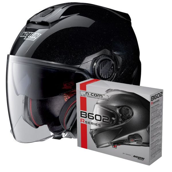 Casque Jet Nolan N40 5 Special N-Com Black 12 + Kit Bluetooth B602R