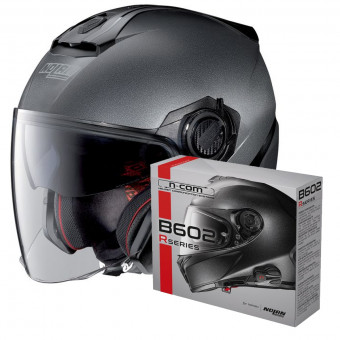 Casque Jet Nolan N40 5 Special N-Com Black Graphite 9 + Kit Bluetooth B602R