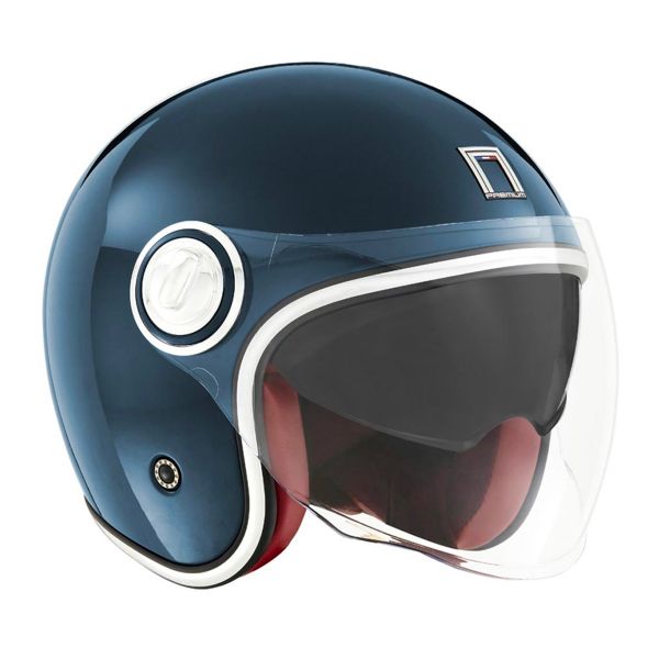Casque Jet NOX Heritage Blue Petrole Casque Jet NOX Heritage Blue Petrole
