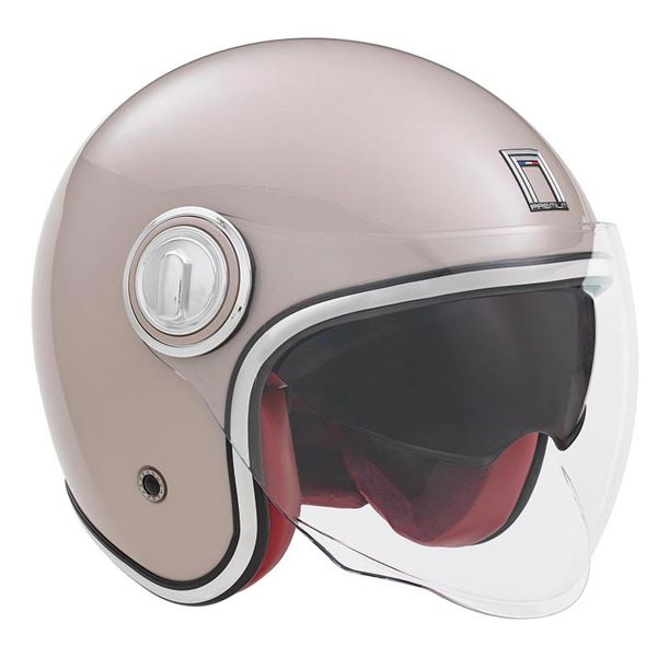 Casque Jet NOX Heritage Champagne Pink