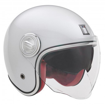 Casque Jet NOX Heritage Pearl White