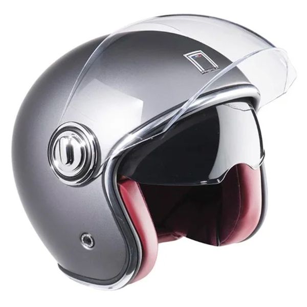 Casque Jet NOX Heritage Silver