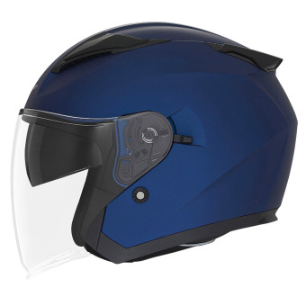 Casque Jet NOX N129 Blue Metallic Matt