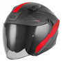Casque Jet NOX N130 Ekto Mat Black Red
