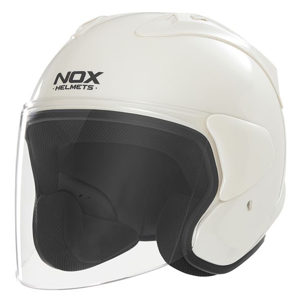 Casque Jet NOX N220-S Pearl White