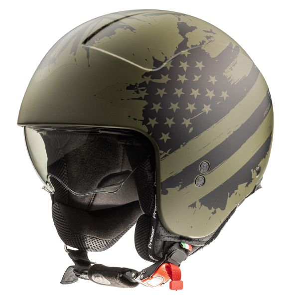 Casque Jet Premier Rocker AM Military BM