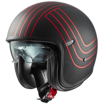 Casque Jet Premier Vintage EX Red Chromed BM
