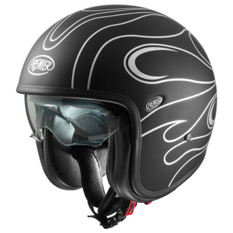 Casque Jet Premier Vintage FR Silver Chromed BM