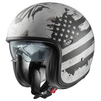 Casque Jet Premier Vintage Nt Old Style Silver BM