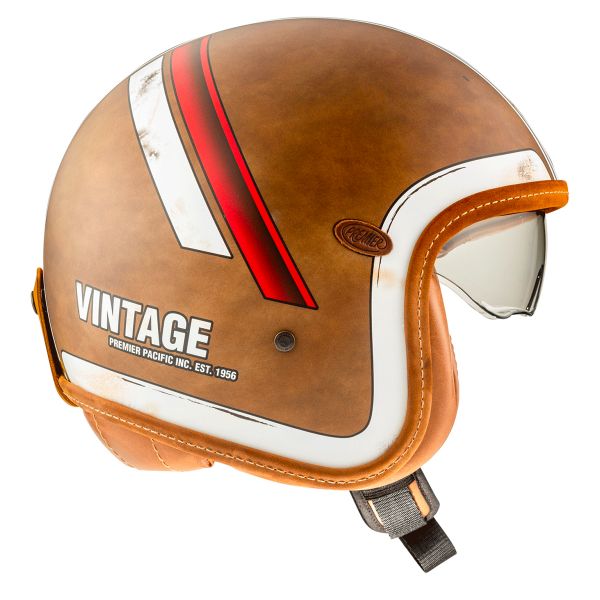 Casque Jet Premier Vintage Platinium BOS DO BM Casque Jet Premier Vintage Platinium BOS DO BM